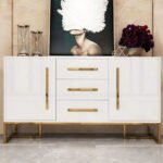 White Buffet 2 Doors & 3 Drawers Console